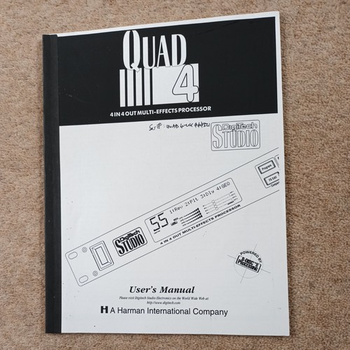Digitech studio quad - studio, manual